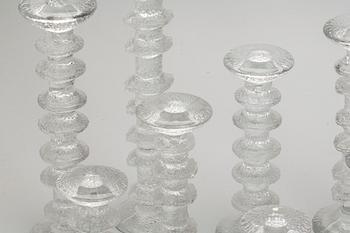 LJUSSTAKAR, 8 st, Timo Sarpaneva Iittala "Festivo".