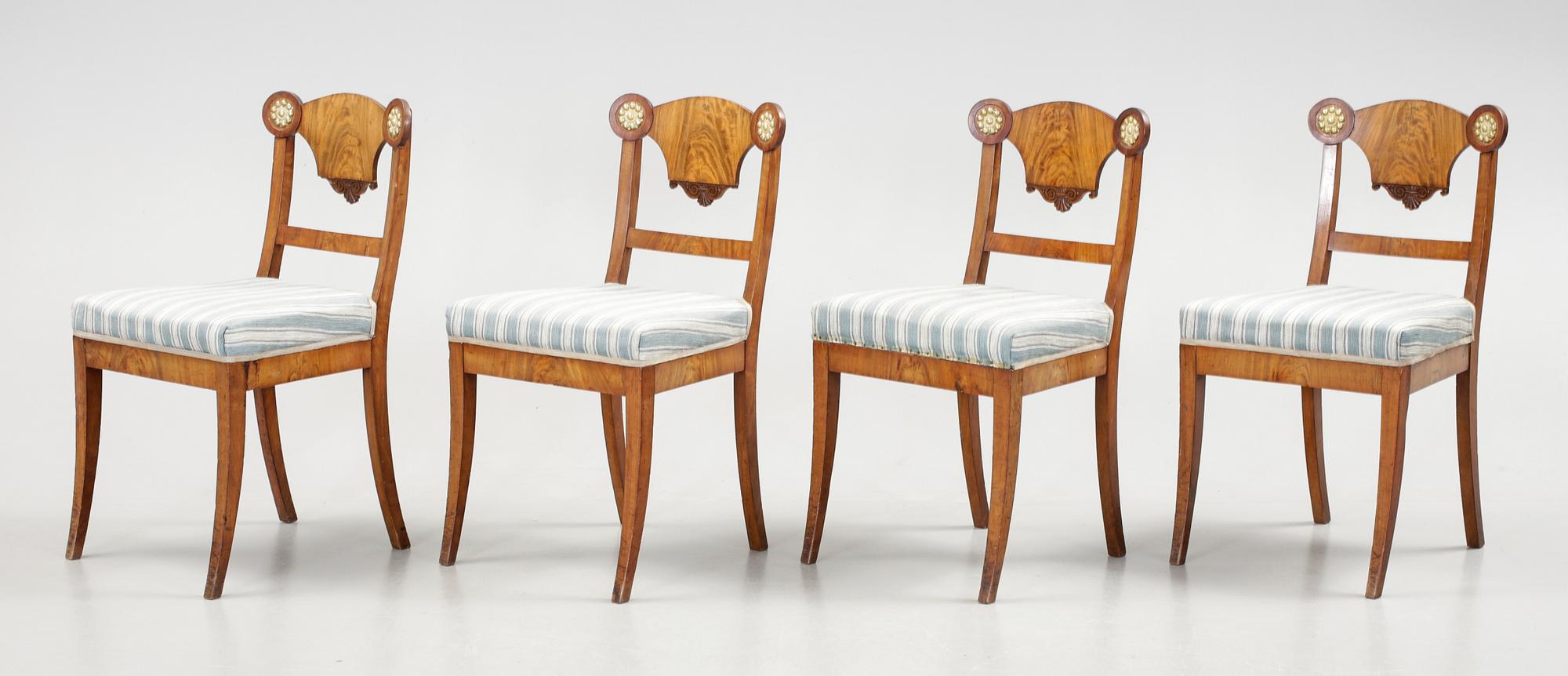 STOLAR, 4 st, Karl-Johan, 1800-talets första hälft.