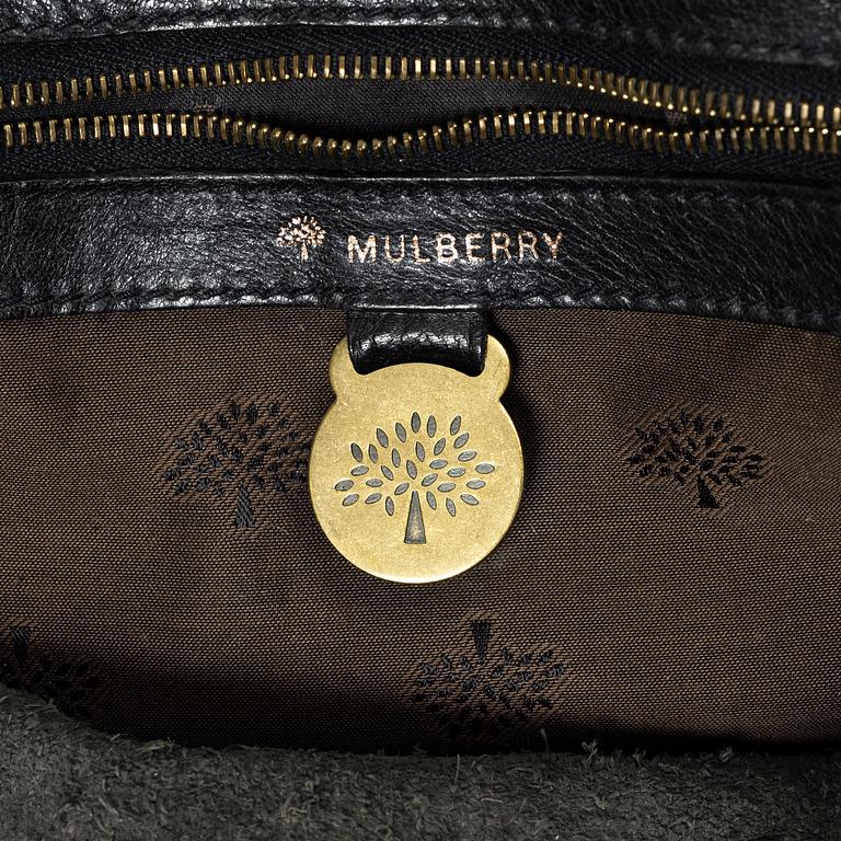 Mulberry, a leather bag.