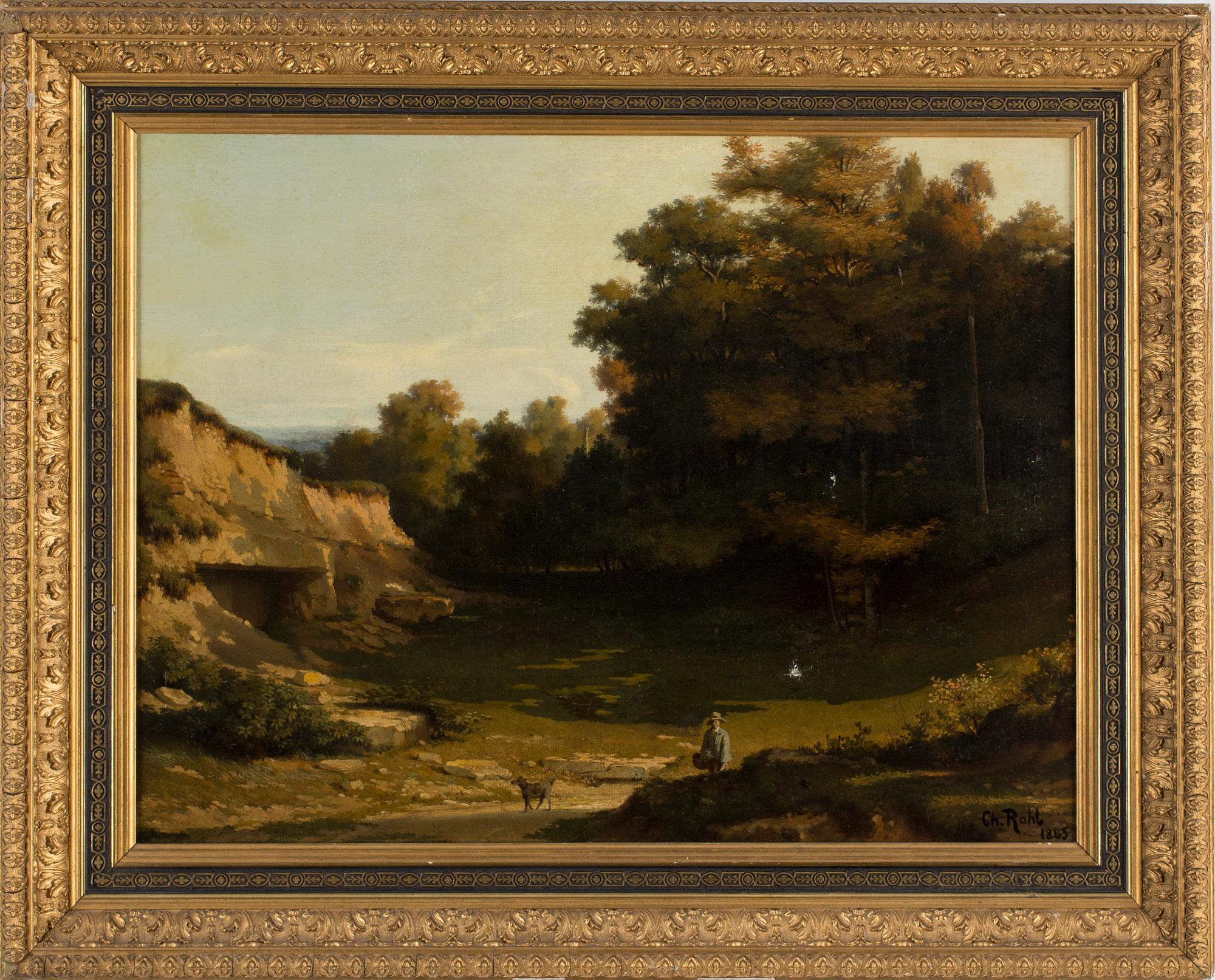 OKÄND KONSTNÄR 1800-TAL , sign Ch. Rohl, 1865.