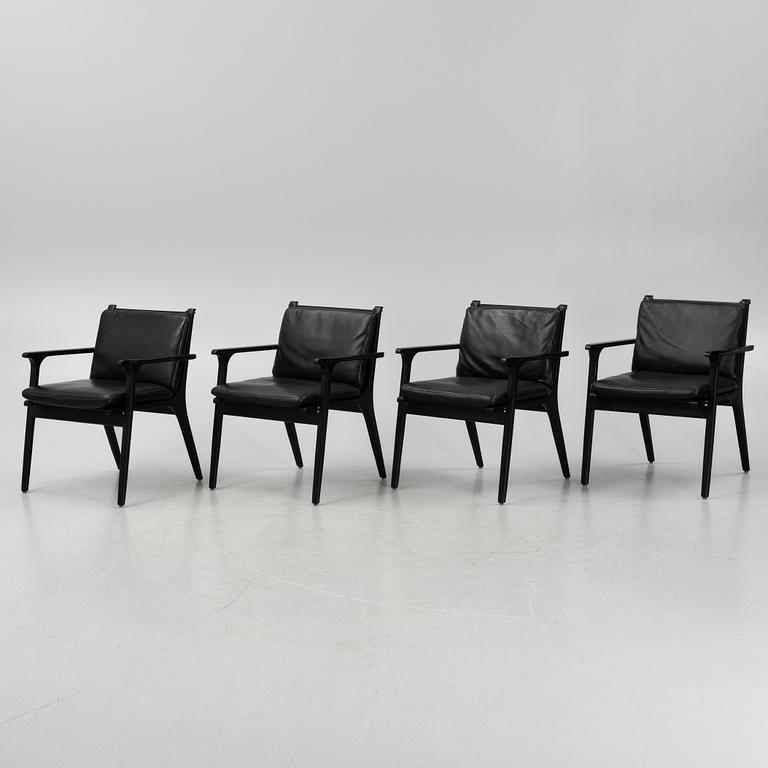 Space Copenhagen four 'Ren' dining chairs from Stellar Works.