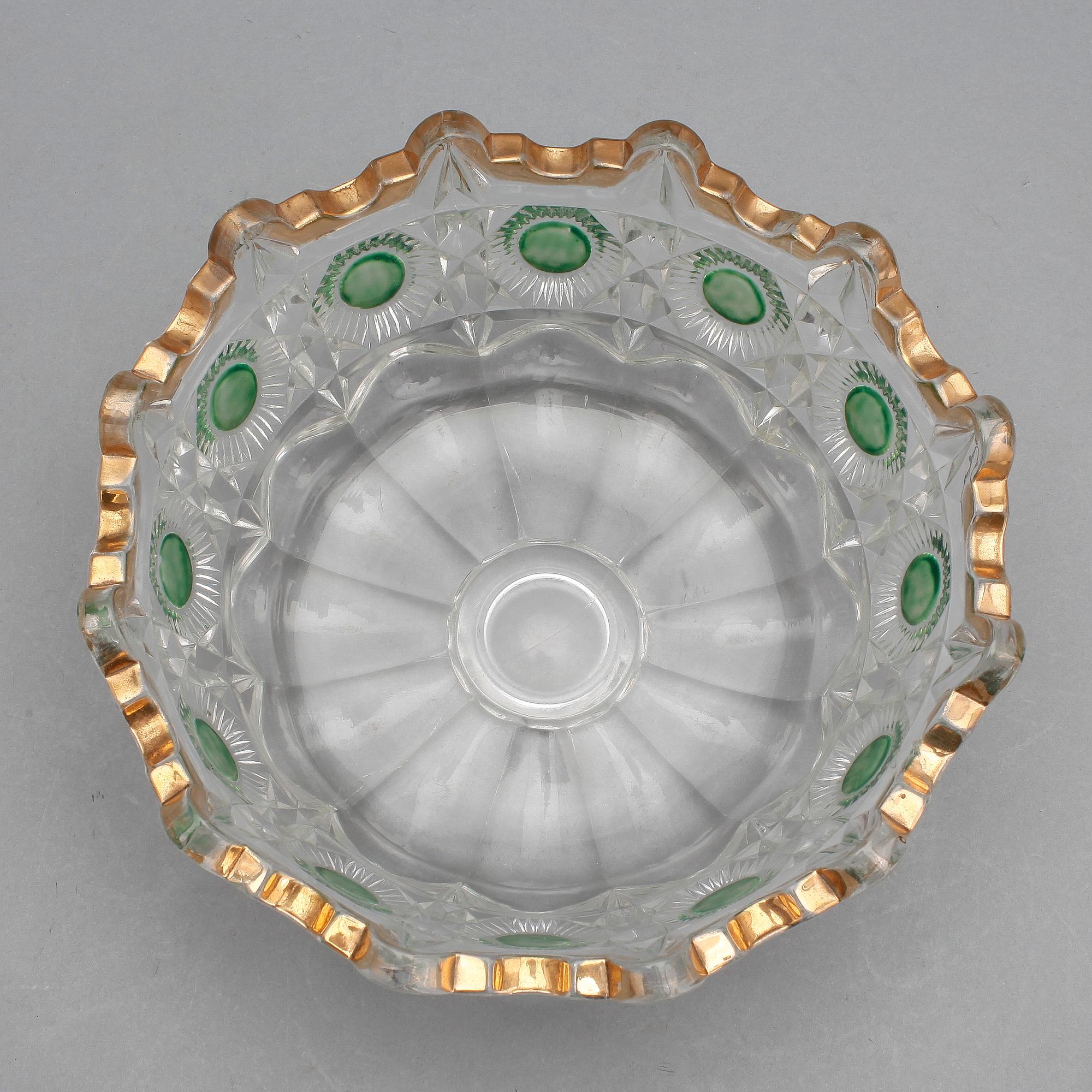 SKÅLAR, 12 st, glas, 1900-tal.