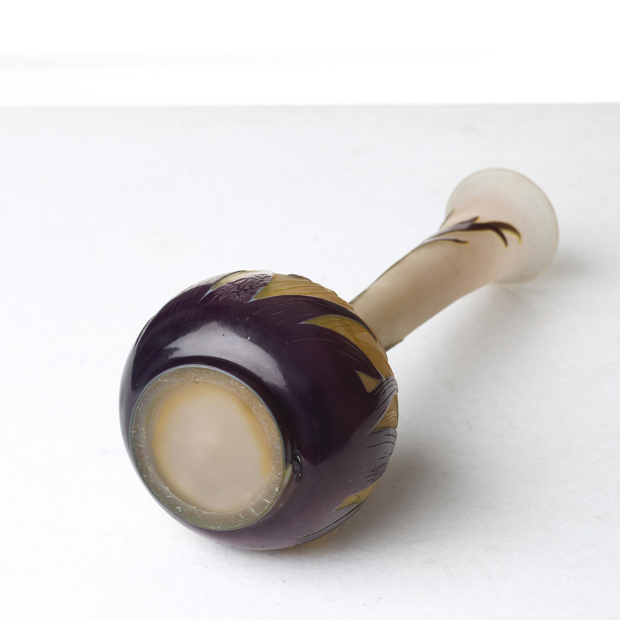 Emile Gallé, an Art Nouveau cameo glass vase, Nancy, France early 20th century.