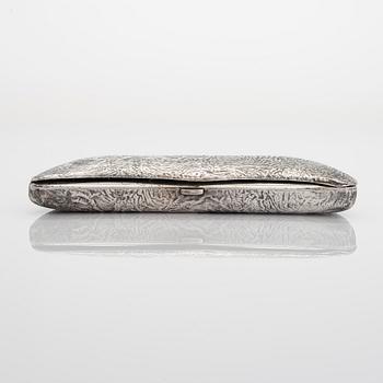 A silver cigar box and glasses case, Norway and Finland, first half and mid-20th century.