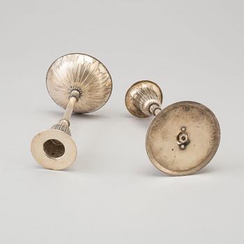 LJUSSTAKAR, ett par, silver, Finland, Kultakeskus, 1965.