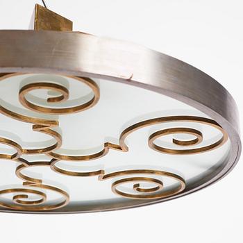 Lars Holmström, a Swedish Grace ceiling lamp, Arvika 1920s-1930s.