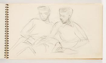 Lotte Laserstein, 4 skissböcker med blyertsteckningar.