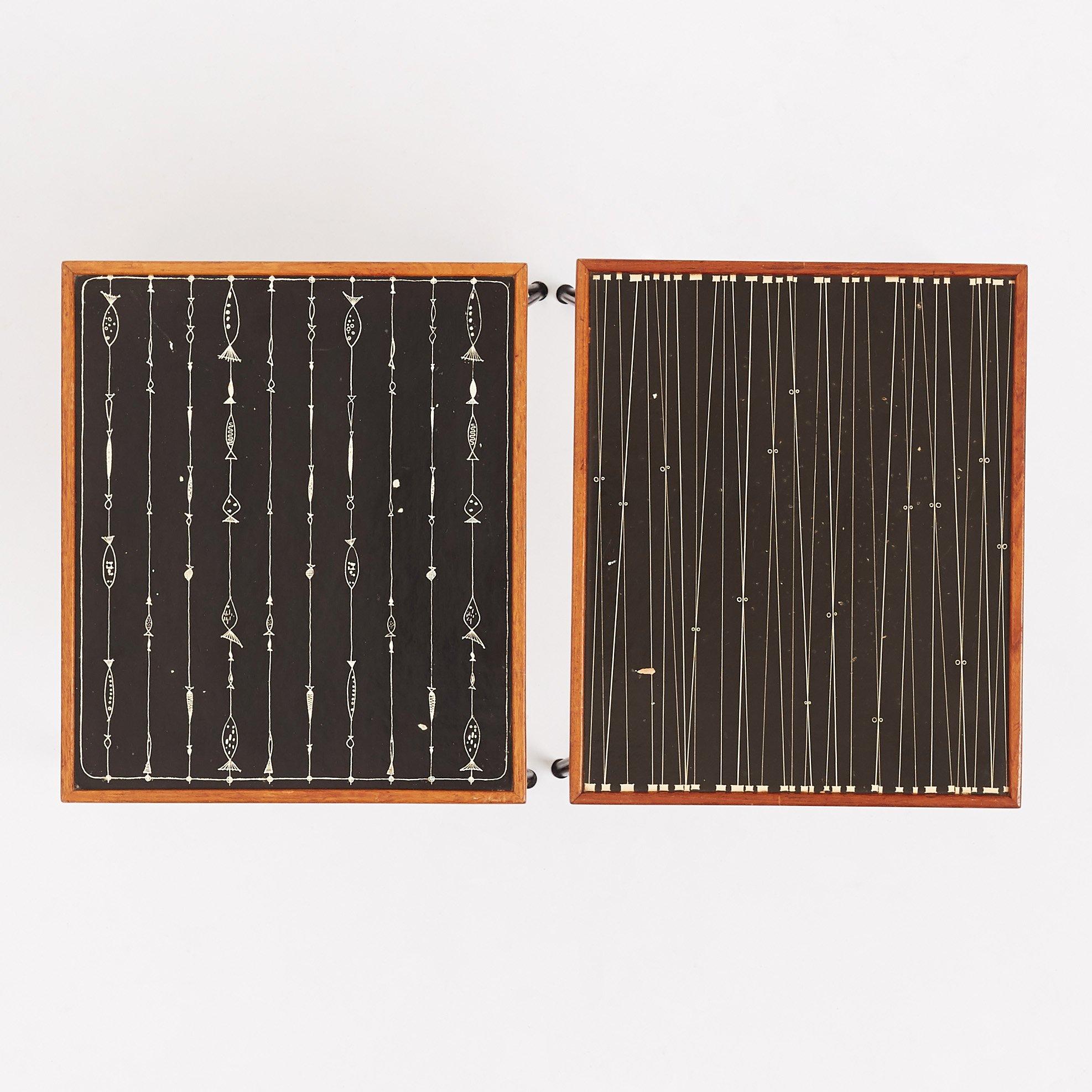 Hans-Agne Jakobsson, two side tables, model "809", Hans-Agne Jakobsson AB, Åhus/Markaryd 1950s.