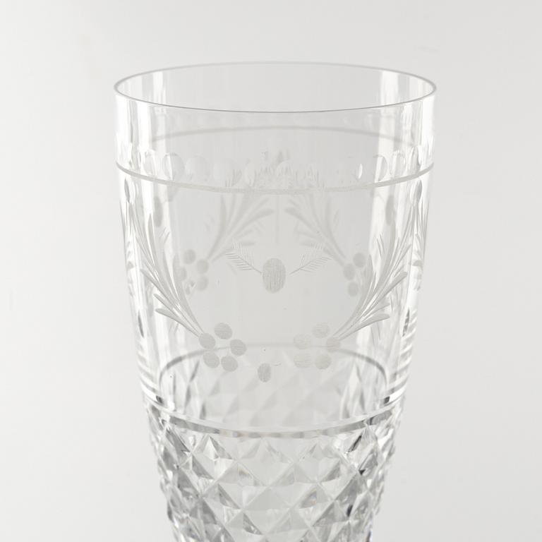 Fritz Kallenberg, champagneglas, 5 st, "Elvira Madigan", Kosta.