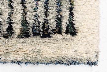 Leena-kaisa Halme, a Finnish 'Kuura' (Frost) long pile rya rug for Neoviu, c. 153 x 105 cm.