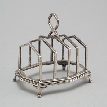 A MAPPIN & WEBB, toastrack, silver, Birmingham, 1928.