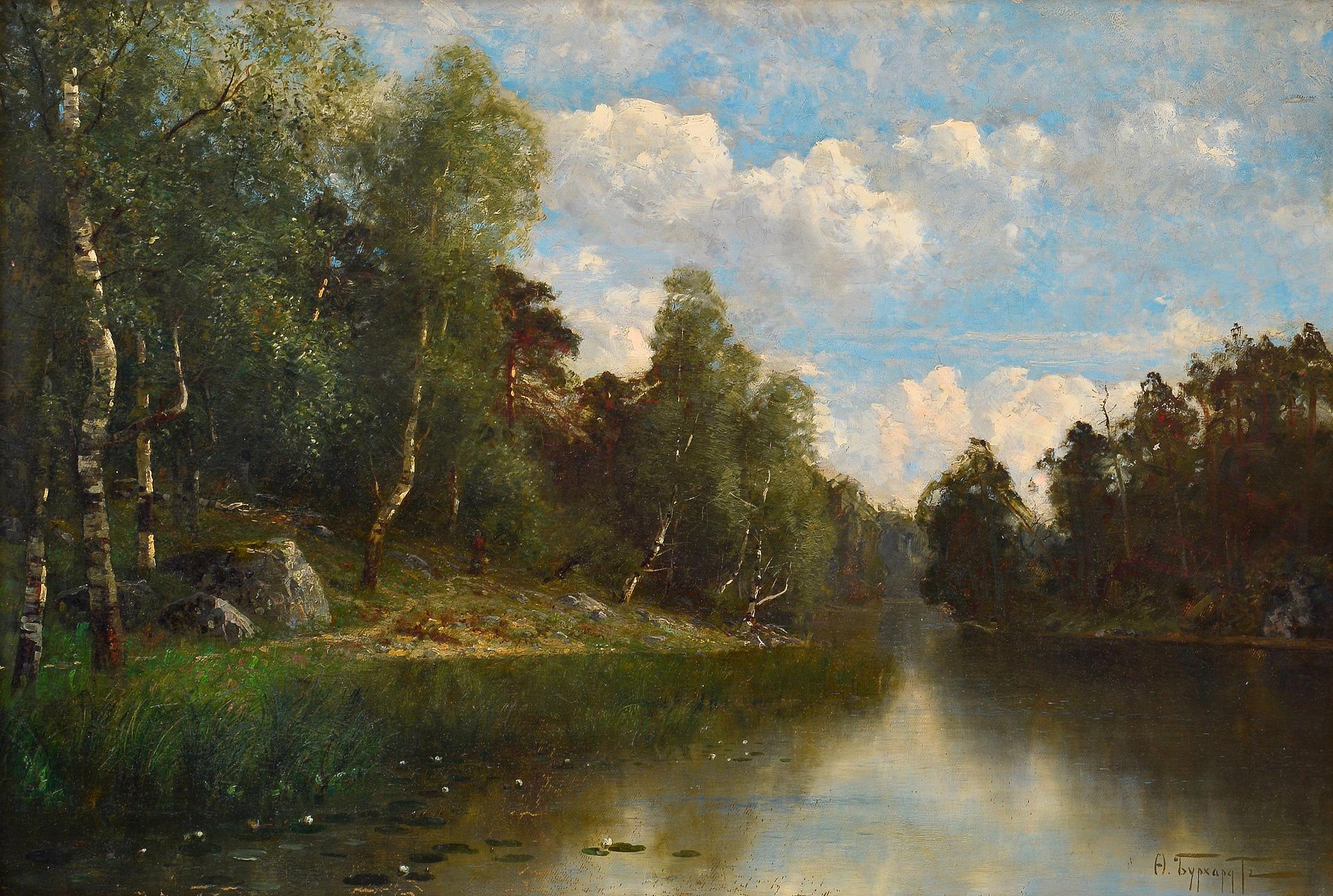 Fedor Karlovich Burkhardt, FLODLANDSKAP.
