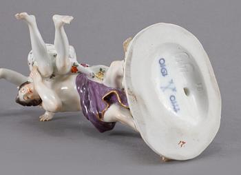 FIGURIN, porslin, Meissen, 1919.