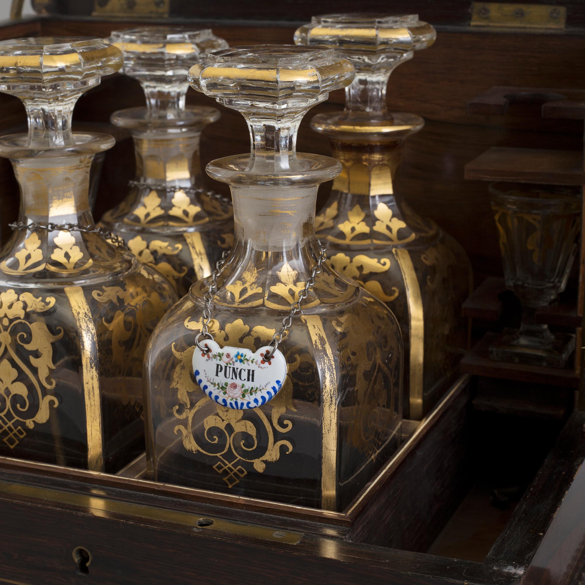 A 19TH CENTURY SPIRIT BOX.