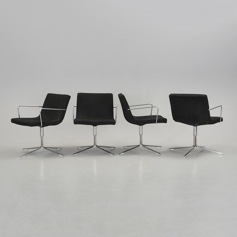 KARMSTOLAR, 4 st. "Bond", formgivna av Jean -Marie Massaud, Offecct, 2000-tal.
