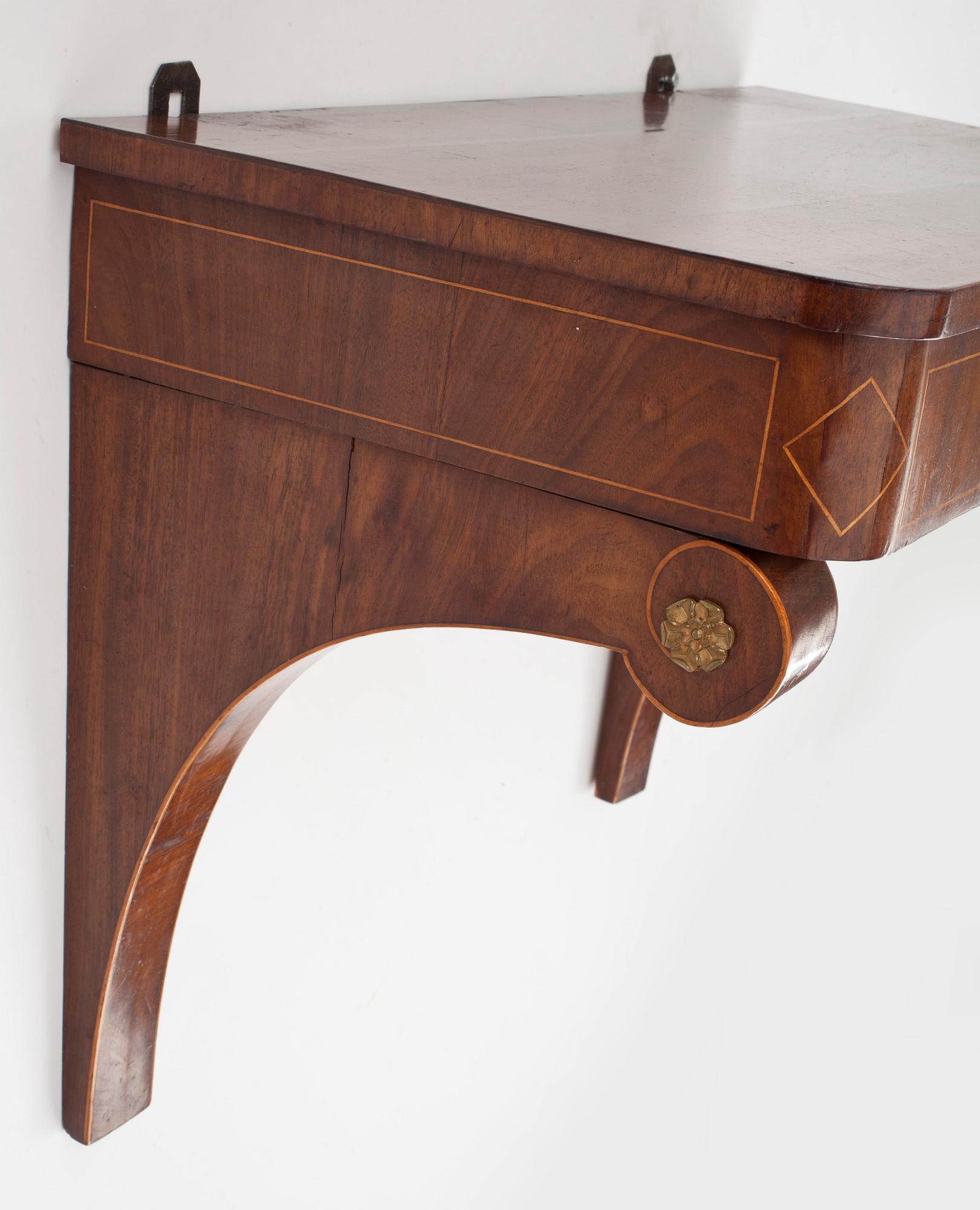 SPEGEL MED KONSOLBORD, empire, Danmark, 1800-talets första hälft.