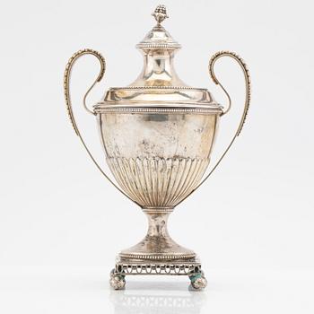 Sugar bowl, silver, Empire style, GAB, Stockholm, 1897.