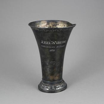 BÄGARE, silver, GAB, Stockholm, 1924. Vikt ca 587 gram.