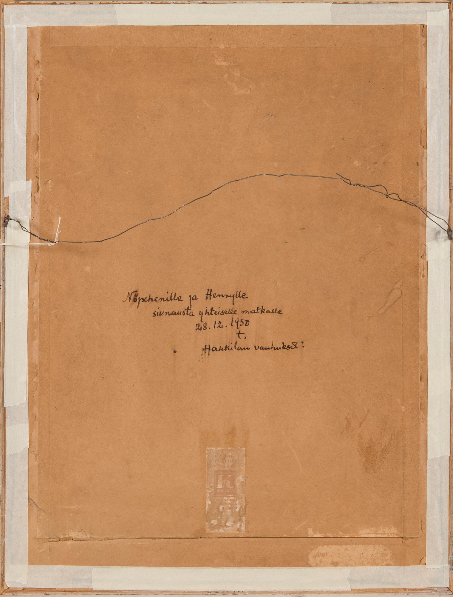 Mikko Carlstedt, water colour, signed and dated-19.