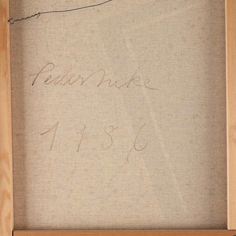 Peder Duke, oil on canvas, signed and dated 1986 on verso.