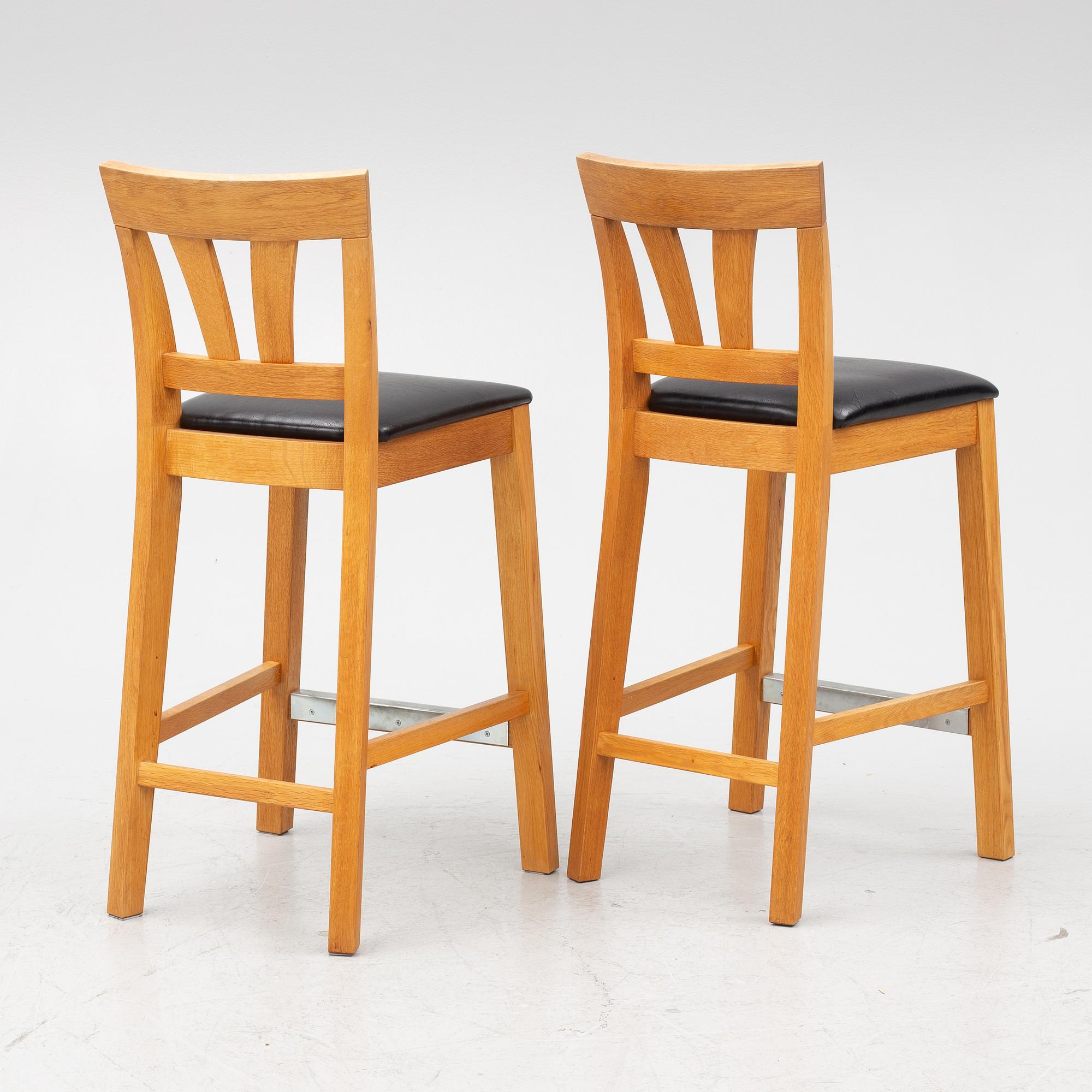 Barstolar, 8 st, "Inzel", Hans K, 1900-talets slut.