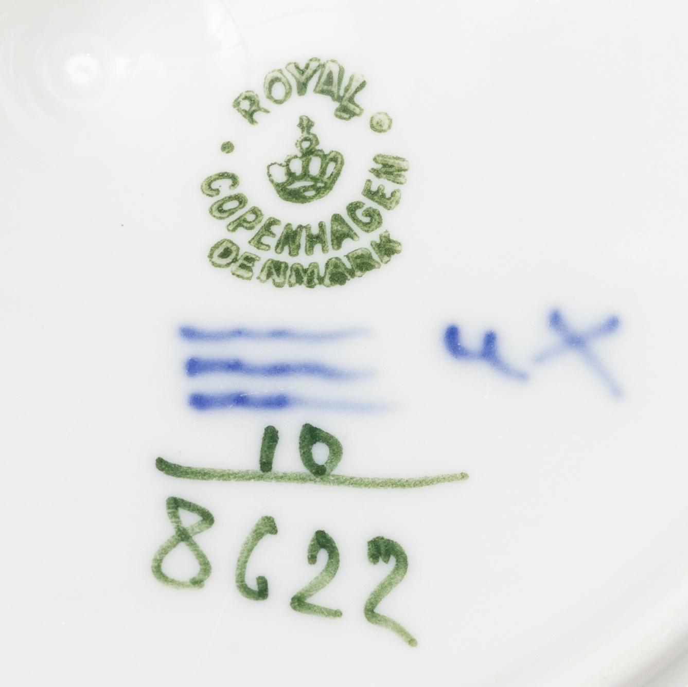 Kaffeservis, 34 delar, porslin, "Blå blomst", Royal Copenhagen, Danmark.