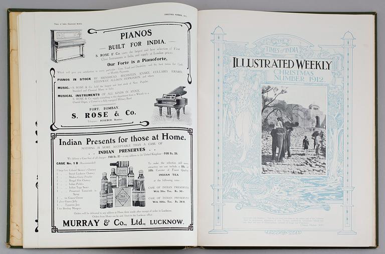 BÖCKER: The Land of the Rupee, 1912 samt Minnen från Indien 1911/12.