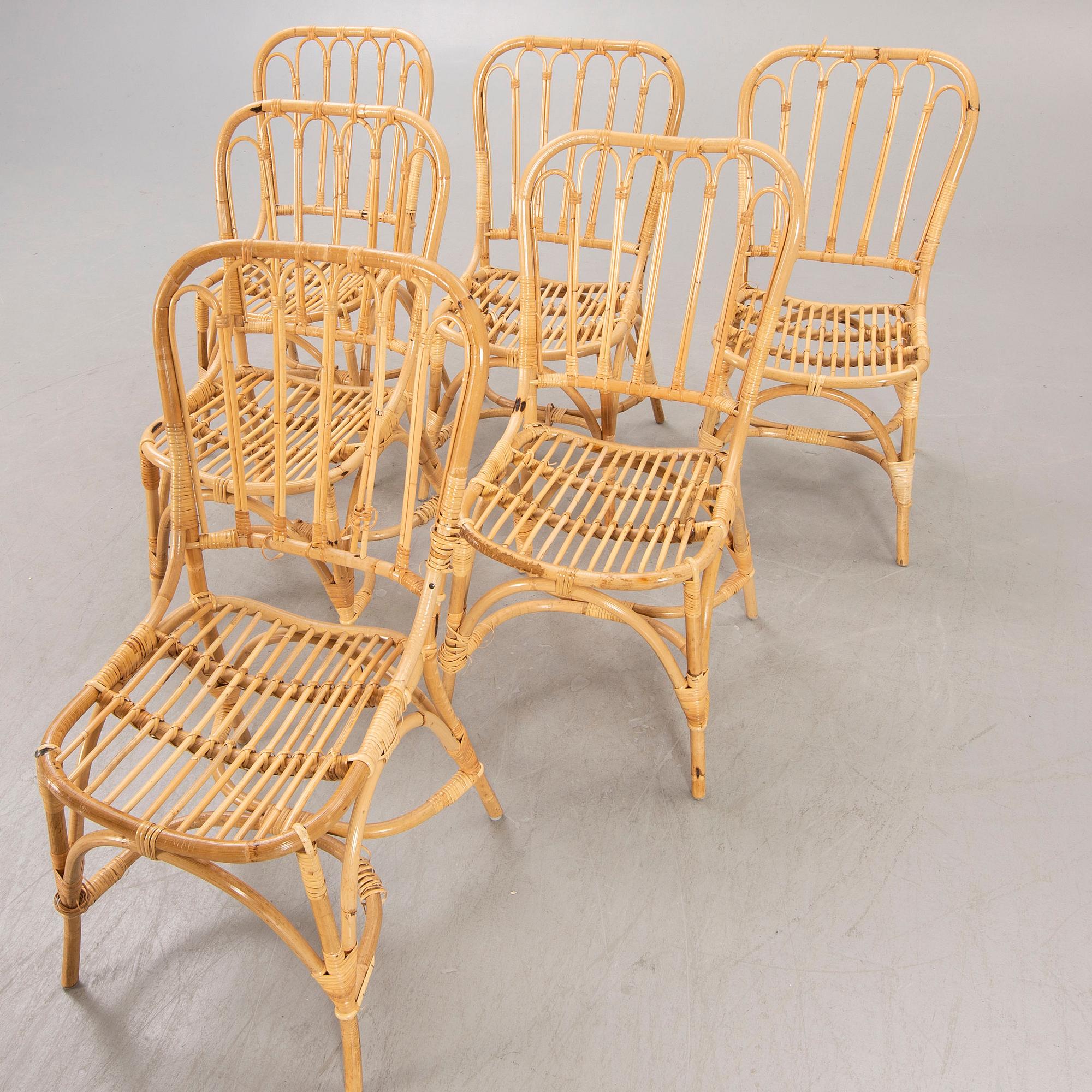 Josef Frank, stolar, 6 st, modellnr 1184 för Firma Svenskt Tenn.