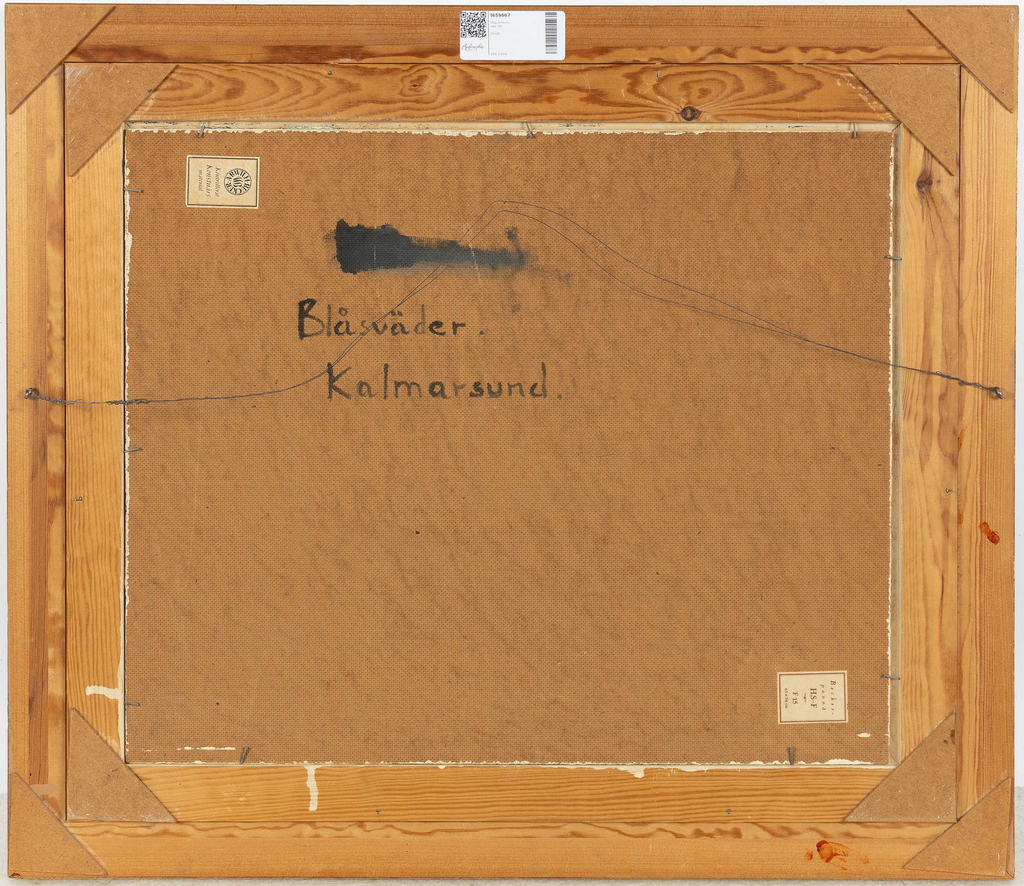 Stig Jonzon, "Blåsväder, Kalmarsund".