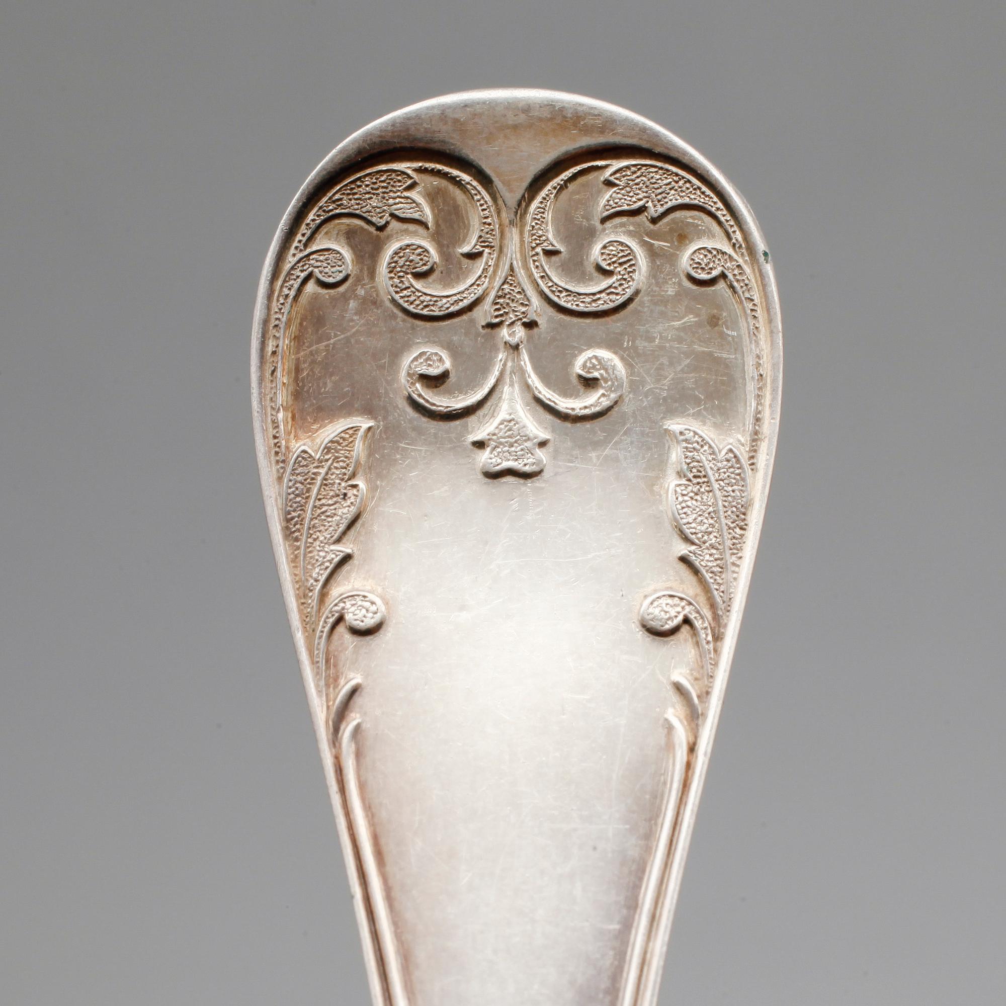 BESTICKSERVIS, 80 delar, nysilver, "Franska Liljan", 1900-tal.