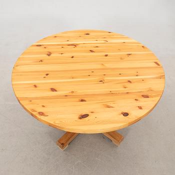 A pine dining table, 1970s.