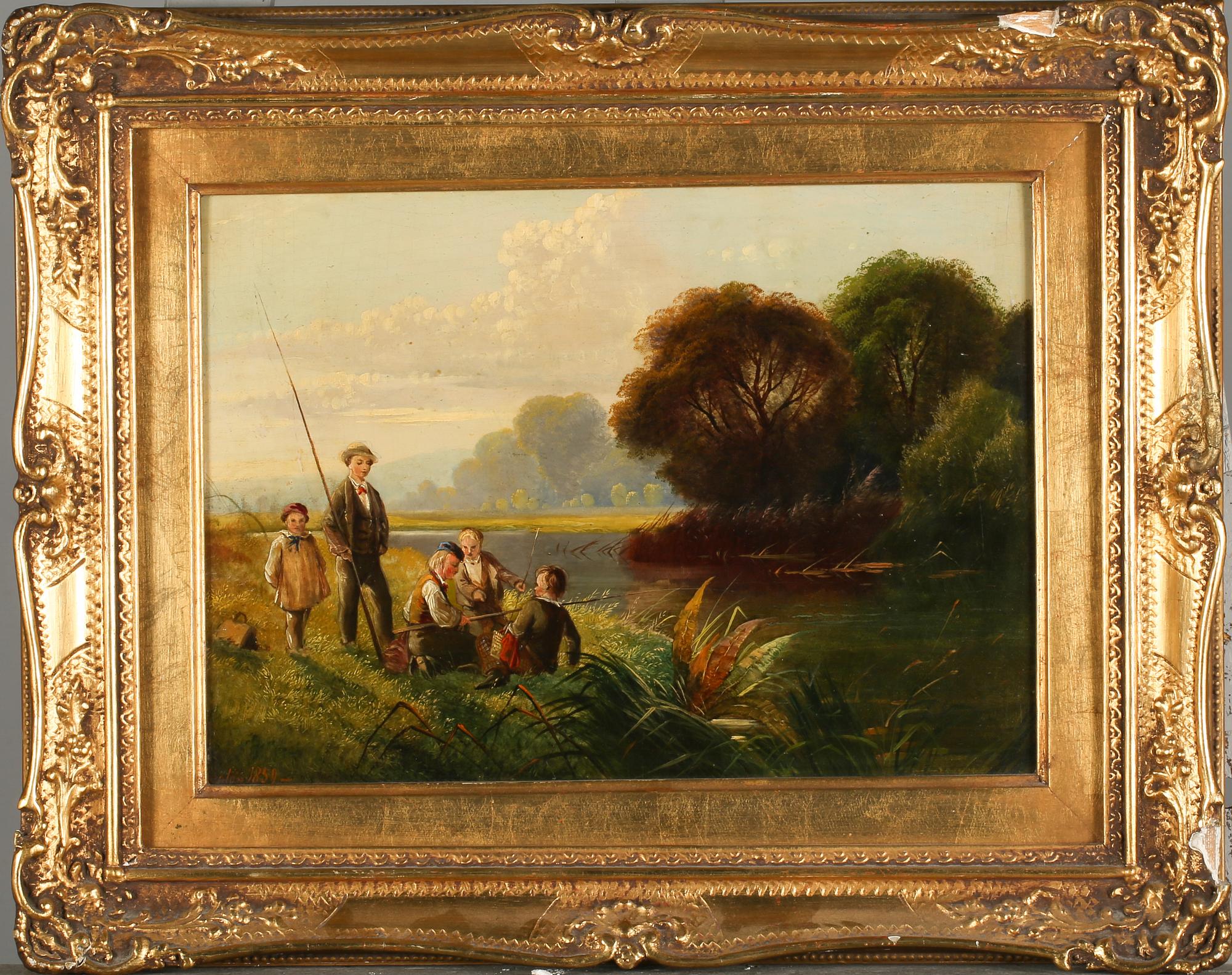 HENRY JOHN BODDINGTON, olja på pannå, signerad och daterad 1859.