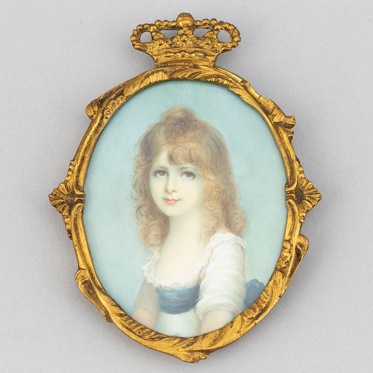 unknown artist 19th/20th Century. Miniature. Unsigned.