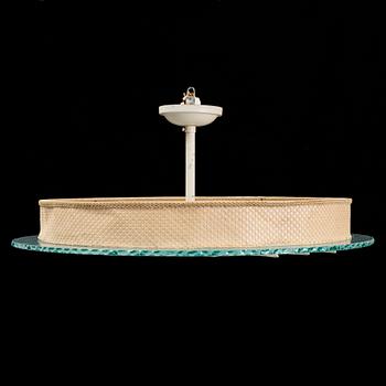 A 1930s art deco ceiling light.