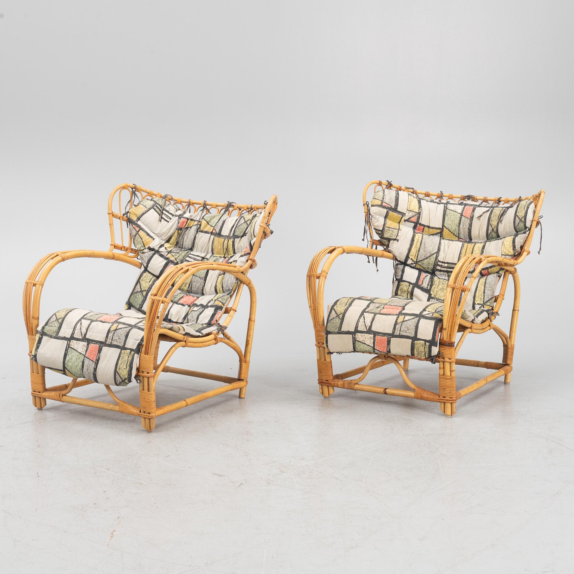 A Scandinavian Modern seating group, 1940's/50's.
