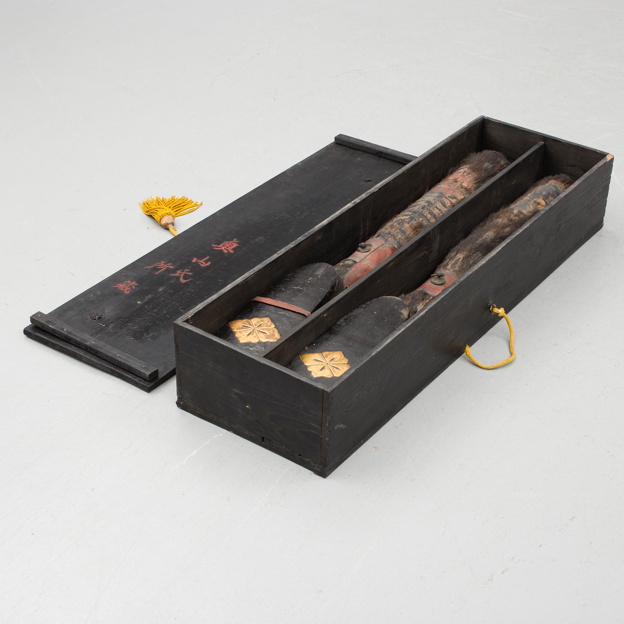 UTSUBU, japanska pilkoger, ett par, Momoyama / tidig edo, 1500-tal.