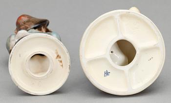 FIGURINER, 2 st, porslin, MJ Hummel, Goebel, 1900-tal.