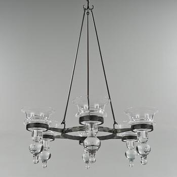 TAKKRONA, Boda glasbruk, 1900-talets andra hälft. Höjd 60-90 cm.