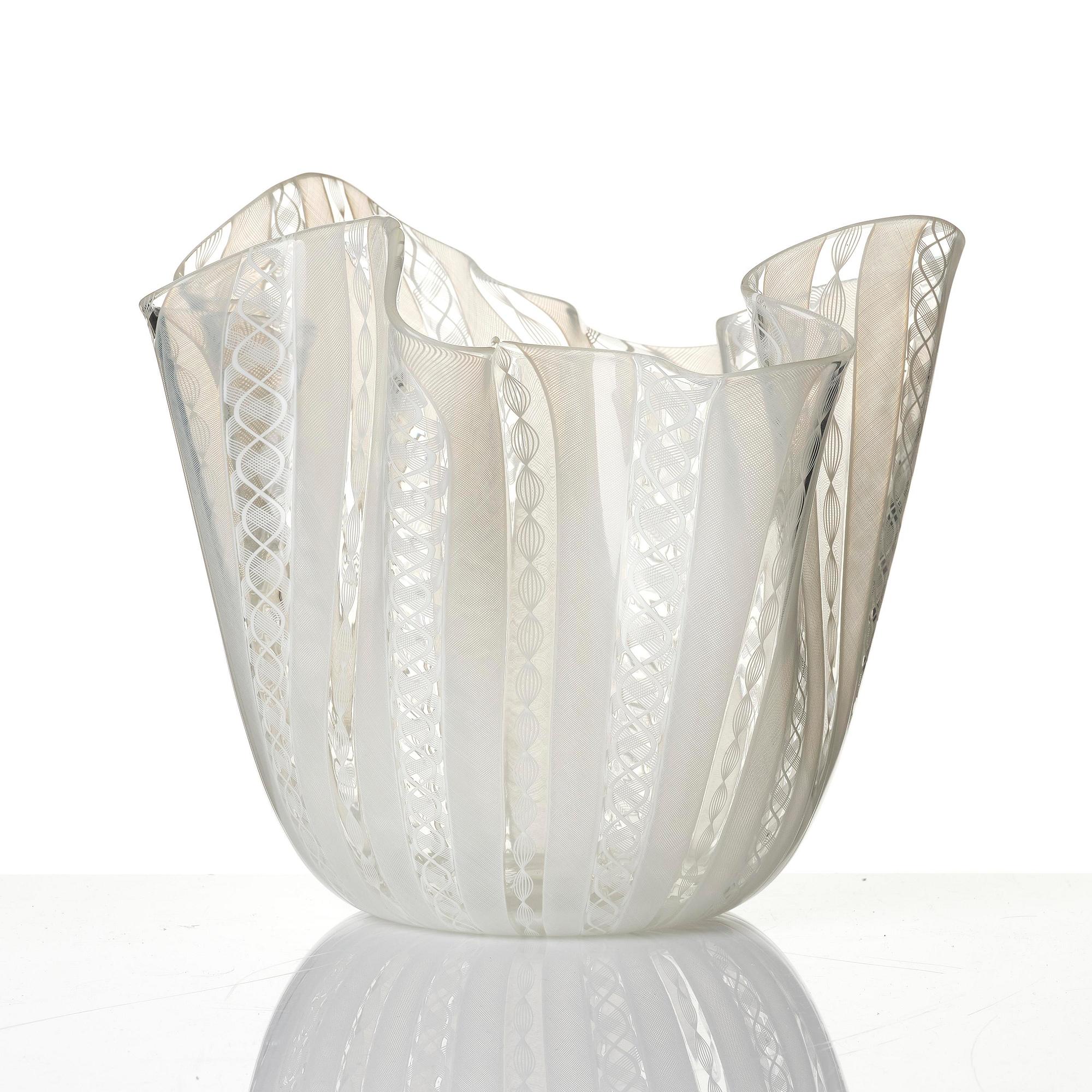 Paolo Venini & Fulvio Bianconi, A 'Fazzoletto' glass vase, Murano Italia.