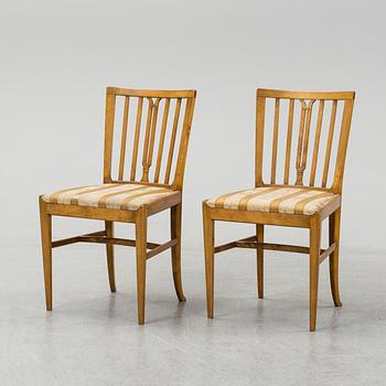 CARL MALMSTEN, stolar ett par modell 2095, Nordiska Kompaniet. Formgiven 1927.