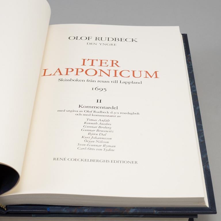 Two books, "Iter Lapponicum",  Olof Rudbeck, 1987. Numbered 1175.