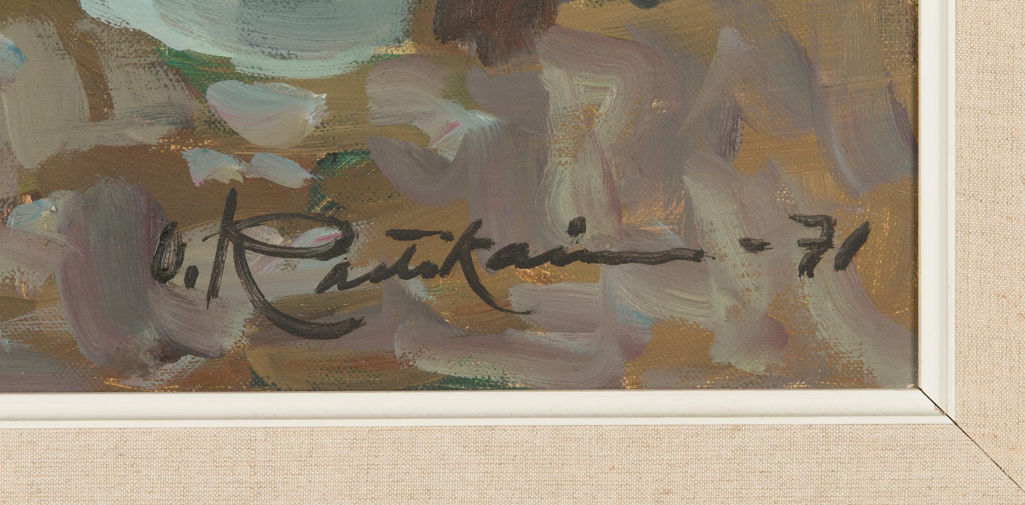 Orvo Raatikainen, oil on canvas, signed and dated -71.