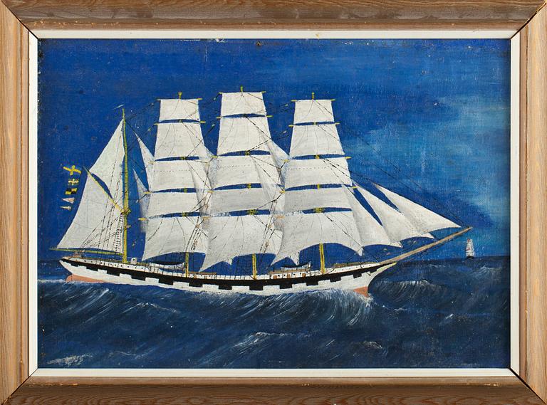 OKÄND KONSTNÄR, 3 st, olja på duk.