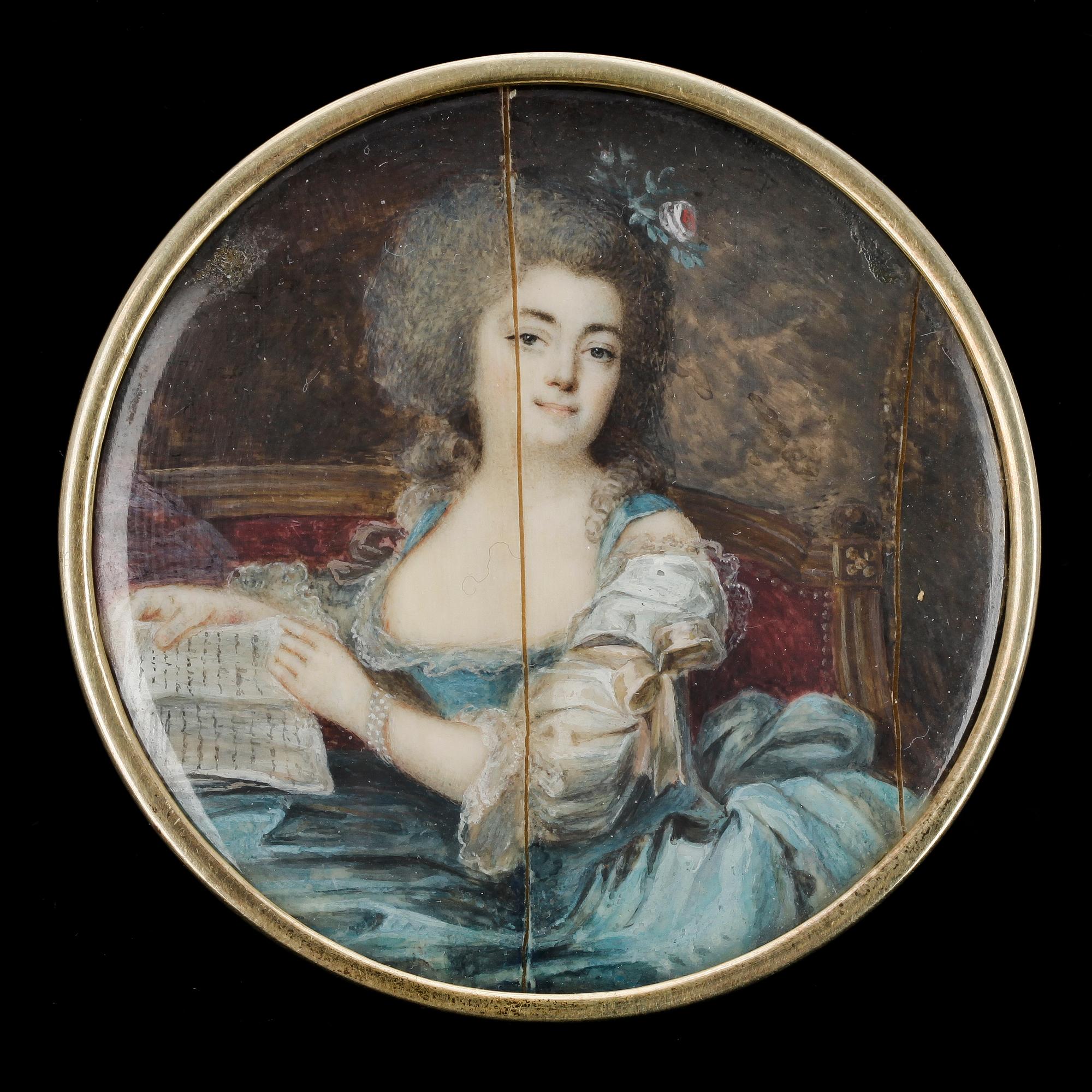 MINIATYR, P.A. Halls art, Frankrike 1700-tal.