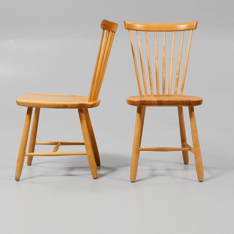 STOLAR, 4 st, "Lilla Åland", Carl Malmsten, Stolab, 1980-tal.
