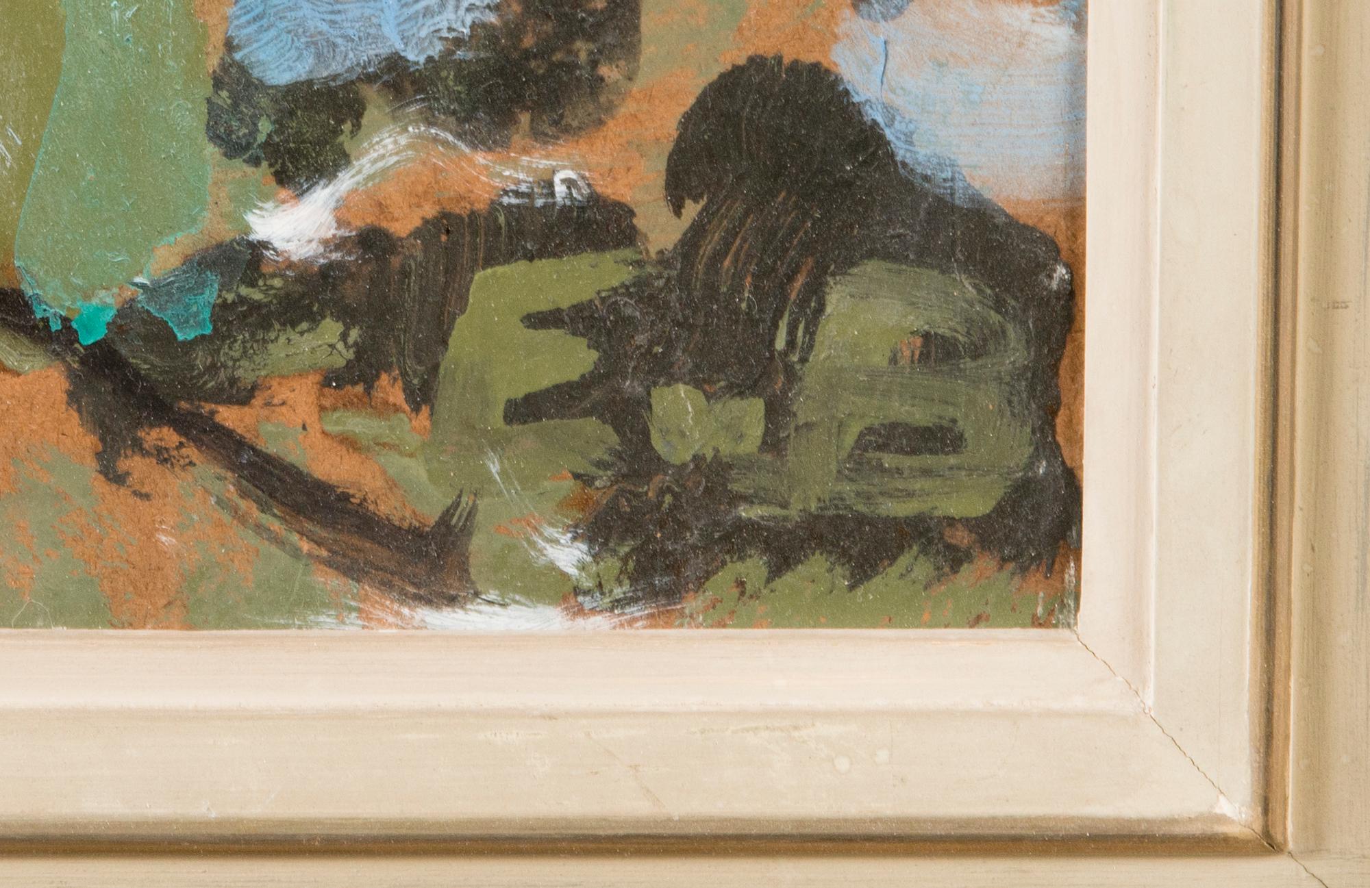 EERO VON BOEHM, oil on wood, signed.
