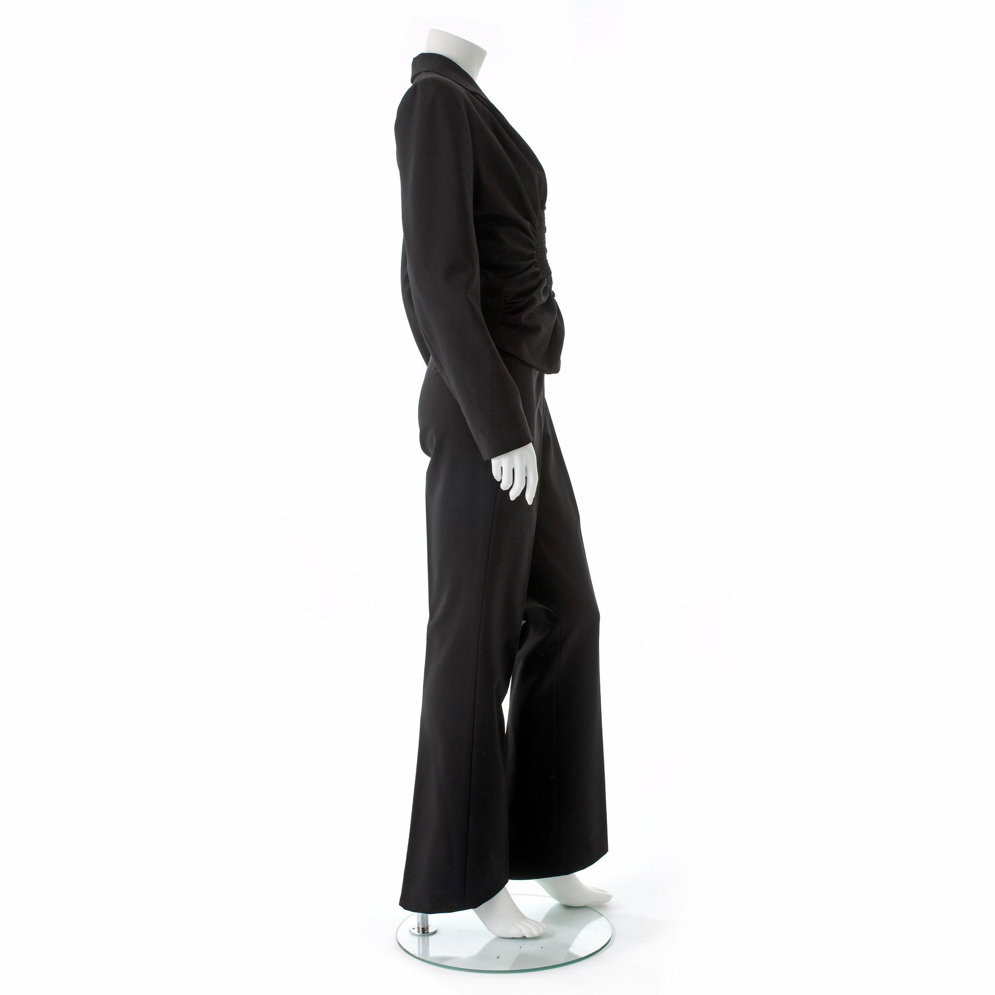 JOHN GALLIANO, a three-piece suit consisting of jacket and pants from the 1980s.