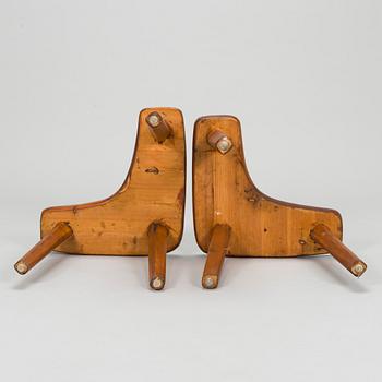 A pair of 1960/1970s stools, Finland.