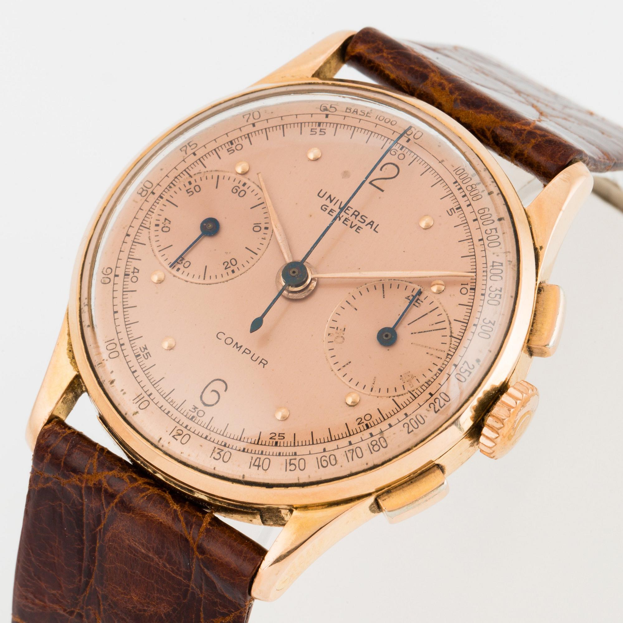 UNIVERSAL GENÈVE, Compur, chronograph.