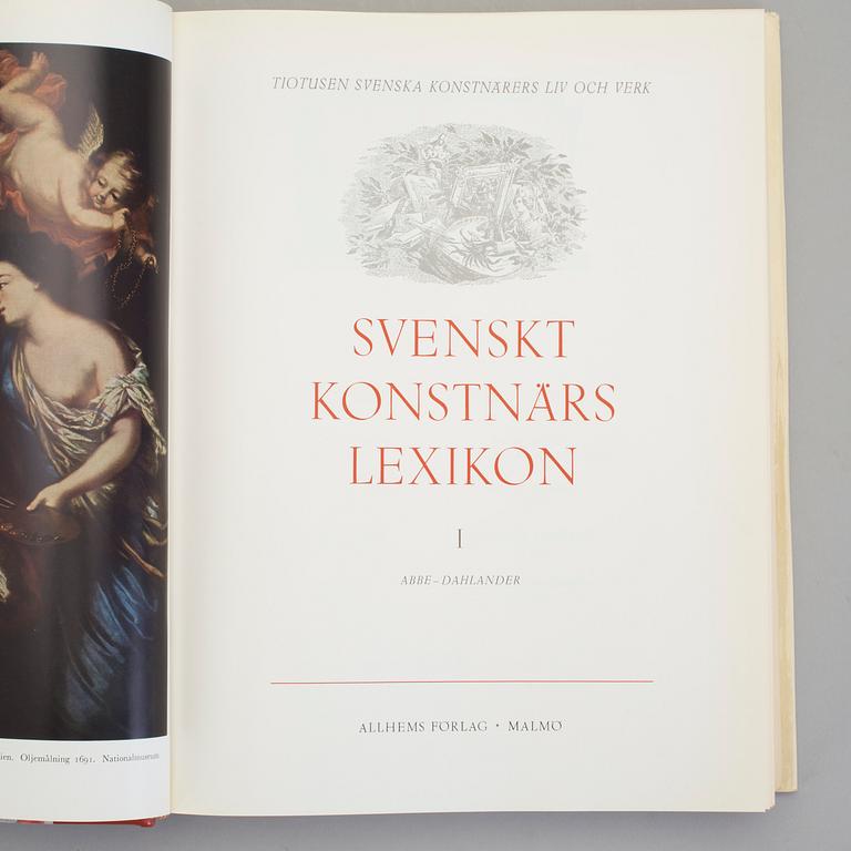 BOOKS, Vol 5, Swedish artist dictionary, Dahl-Beck Hagstrom (ed), Allhems Publishers, Malmo, 1953/61.